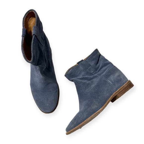 Isabel Marant‎ Crisi Ankle Boots in Light Blue Suede, Size 36EU - Picture 8 of 15